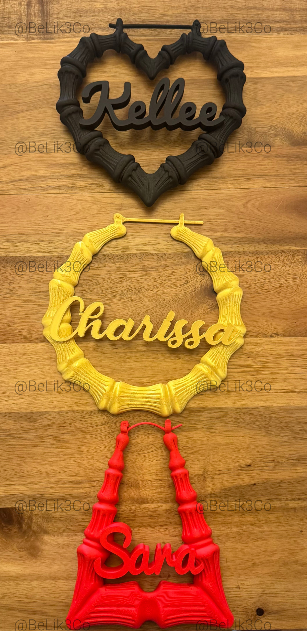 Bamboo Earring Wall Art