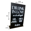 Custom Wedding Bar Menu Sign, Personalized Drink List, Reception Decor