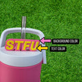Funny Slang Straw Topper, No Filter Collection Tumbler Accessories, Cup Charm (10mm)