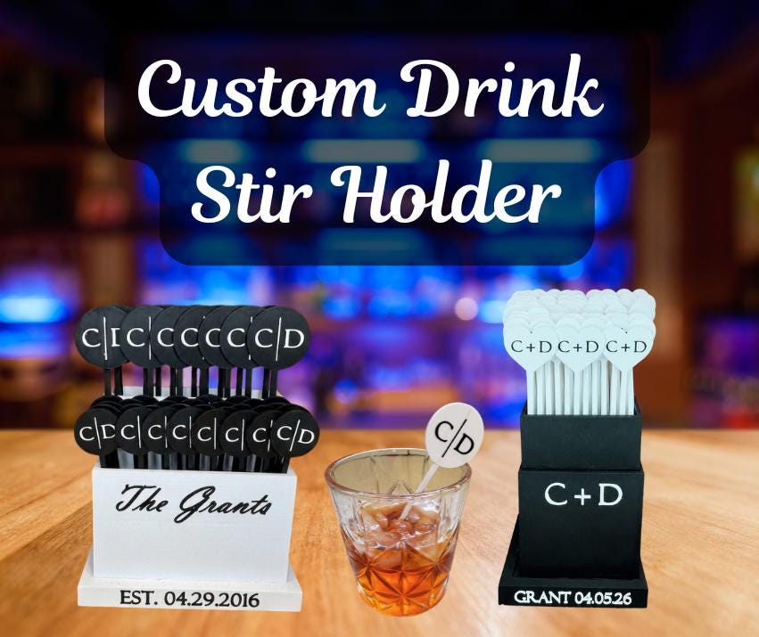 Drink stirs, drink stir holder from Be Lik3